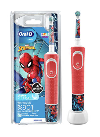Oral-B D100 Vitality Spiderman Özel Seri Çocuklar İçin Şarj Edilebilir Diş Fırçası