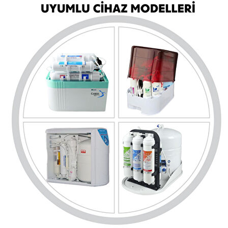 Sulook Kapalı Kasa Su Arıtma Cihazlarına Uyumlu 6'lı Filtre Seti Vontron Membranlı