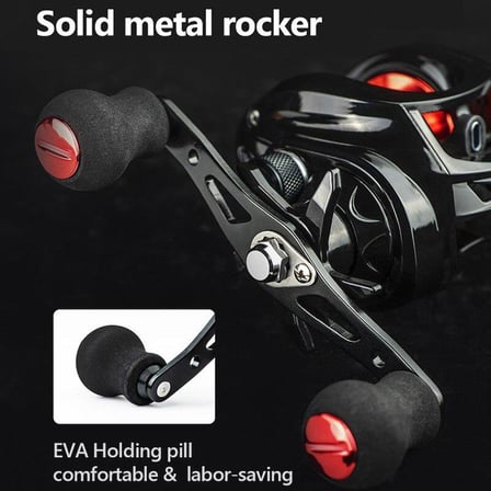 Valkyrie AE2000 Baitcasting Sol El Çıkrık 7:2:1 Olta Makinesi Motoru