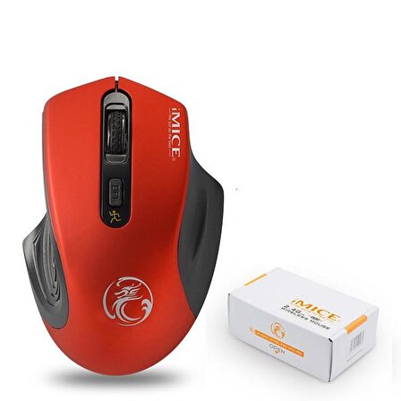 Valkyrie imice 2000dpi Kablosuz Sessiz Silent Mouse Kırmızı