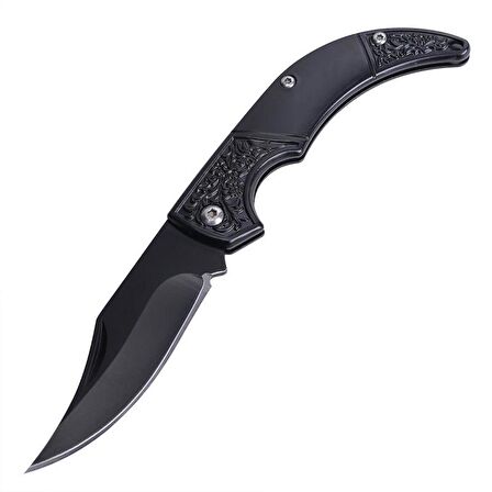 Valkyrie Vintage Katlanabilir Outdoor Kamp Çakısı Siyah