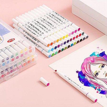 Valkyrie 48 Adet Slim Marker Kalem Seti