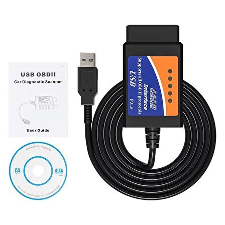 Valkyrie ELM327 USB V1.5 Araba Tarayıcı Arıza Tespit Cihazı OBD2