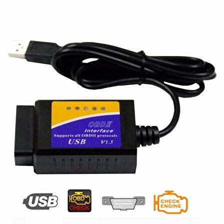 Valkyrie ELM327 USB V1.5 Araba Tarayıcı Arıza Tespit Cihazı OBD2