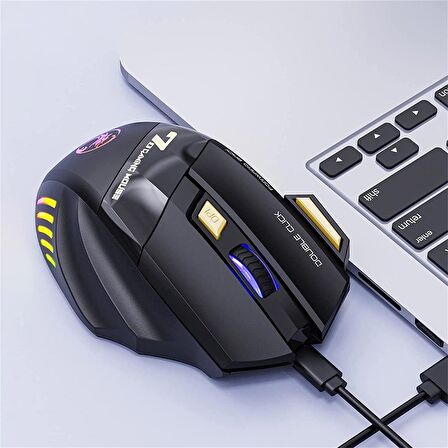  Valkyrie Imice Gw-X7 7 Tuşlu Sessiz 2.4g Wireless Bluetoothlu Şarj Edilebilir Kablosuz Gaming Mouse 