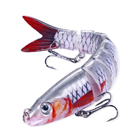 Valkyrie 8 Eklemli 3D Oynak Rapala 13.5gr Sahte Balık Yem Wobblers Swimbait Tuzlu ve Tatlı Su