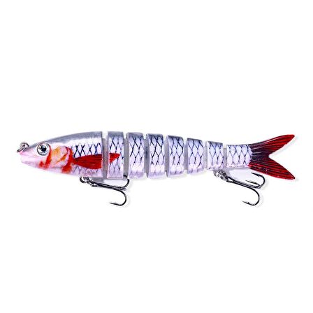 Valkyrie 8 Eklemli 3D Oynak Rapala 13.5gr Sahte Balık Yem Wobblers Swimbait Tuzlu ve Tatlı Su