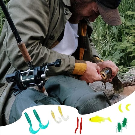 Valkyrie 24 Parça Sahte Olta Yem ve Aksesuar Seti Silikon Rapala Jig Kaşık