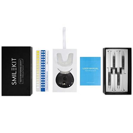 Valkyrie Smilekit 4 Jel Profesyonel Diş Parlatma Beyazlatma Seti LED UV Işık