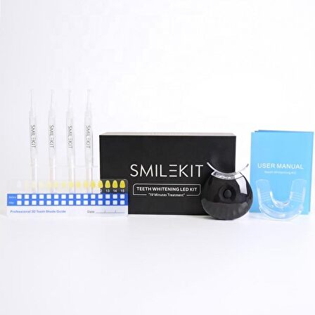 Valkyrie Smilekit 4 Jel Profesyonel Diş Parlatma Beyazlatma Seti LED UV Işık