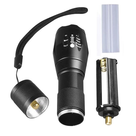 Valkyrie Çift Fonksiyonlu Ultraviyole Mor Işık ve XML-T6 El Feneri Dual Mode 2000 Lümens