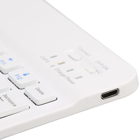 Valkyrie Bluetooth 10 inç Ios Windows Android Uyumlu Kablosuz Klavye - Türkçe - Şarjlı - Sessiz - Multimedia - Ultra İnce Beyaz