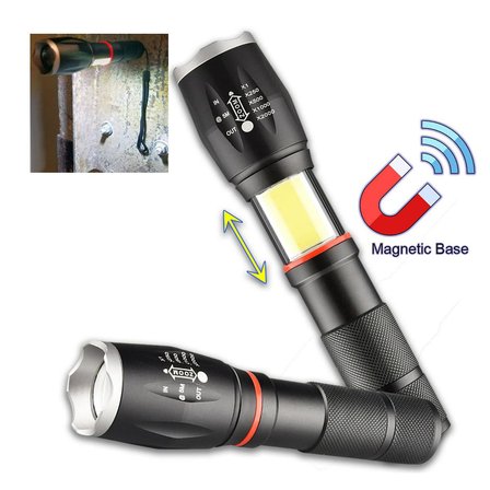 Valkyrie 8000 Lümen COB Lambalı T6 Mıknatıslı El Feneri - 6 Mod - 500 Metre Mesafe 