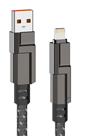 Valkyrie 4in1 Güçlü ve Sağlam Data ve Şarj Kablosu - Ios Apple Type-C USB