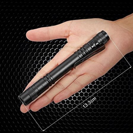 Valkyrie 395nm Ultraviyole UV Kalem El Feneri - Alüminyum Darbeye Suya Dayanıklı Cep Feneri Klipsli Kalem Fener Blacklight
