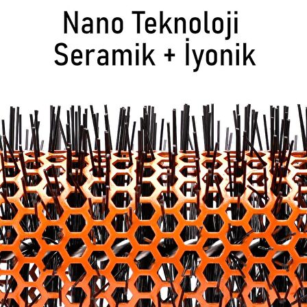 Valkyrie 19mm Nano Teknoloji Seramik + İyonik Termal Fön Saç Fırçası Salon Tipi Profesyonel