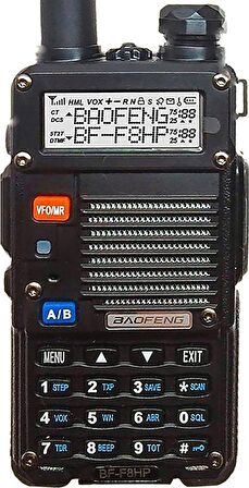 Valkyrie Baofeng BF-F8HP Dual Band 8 Watt Profesyonel El Telsizi - 3. Nesil UV-5R