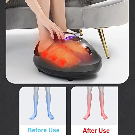 Valkyrie Isı Zaman Hava Basınç Ayarlı Ayak Masaj Aleti Shiatsu Foot Massager Kumandalı