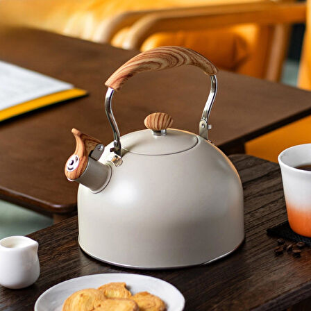 Valkyrie 2.5L Paslanmaz Çelik Düdüklü Su Isıtıcısı Demlik Islıklı Kettle