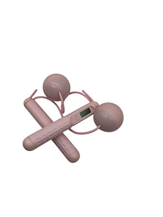 Valkyrie Halatsız Ağırlık Toplu Sayaçlı Atlama İpi Pembe