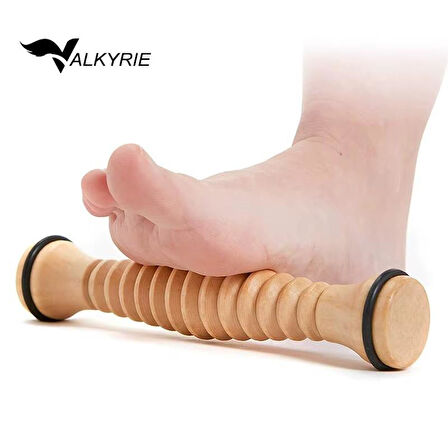 Valkyrie Ahşap Ayak Masaj Rolü Derin Doku, Plantar Fasciitis Rahatlaması & Refleksoloji