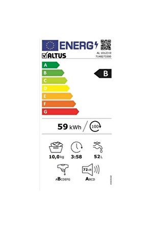 AL 10123 D 1200 Devir 10 Kg Çamaşır Makinesi