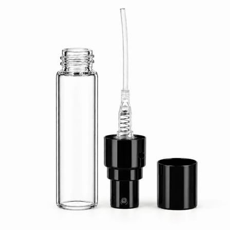 5 ML (3 ADET) (TEKRAR DOLDURULABİLİR) METAL SPREY VE KAPAK İNCE BOŞ ŞİŞE