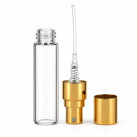 5 ML (3 ADET) (TEKRAR DOLDURULABİLİR) METAL SPREY VE KAPAK İNCE BOŞ ŞİŞE