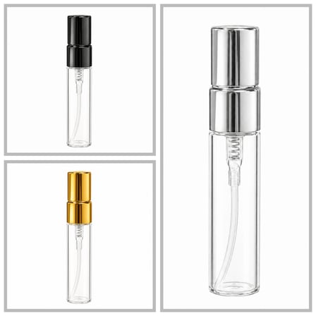 5 ML (20 ADET) (TEKRAR DOLDURULABİLİR) METAL SPREY VE KAPAK İNCE BOŞ ŞİŞE