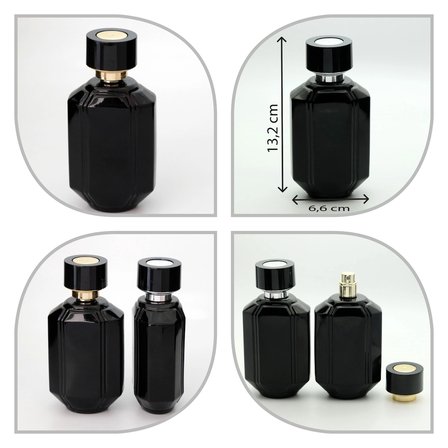 100 ML (2 ADET) (TEK KULLANIMLIK) GÜL VE 100 ML ÖZEL KARE  BOŞ ŞİŞE