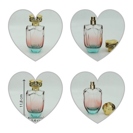 100 ML (2 ADET) (TEK KULLANIMLIK) GÜL VE 100 ML ÖZEL KARE  BOŞ ŞİŞE