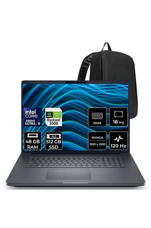 Pro Max 18 Plus Core Ultra 9 285HX RTX Pro 3000 Blackwell 12GB 48GB RAM 512GB SSD 18" QHD+ 120Hz FreeDOS MB18250P342 İş İstasyonu + PER4 Çanta