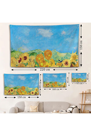 Vincent Van Gogh - Ayçiçekleri Duvar Örtüsü-7153