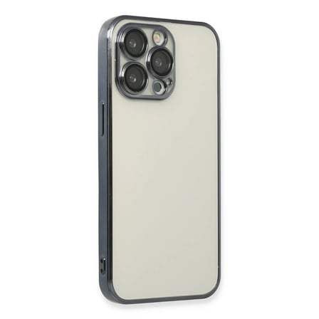 Apple iPhone 13 Pro Kılıf Razer Lensli Silikon - Siyah
