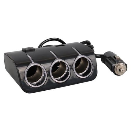Olesson 1506 12-24V Çift USB Girişli 120W 80 CM Kablolu 3’LÜ Araç Çakmak Çoklayıcı