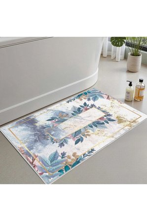 Banyo Paspası, Yumuşak Banyo Halısı, Kaymaz Dot Tabanlı, Yıkanabilir - 60x100
