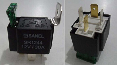 MİNİ ROLE SİGORTALI 12V 30A 4 UÇLU (87)
