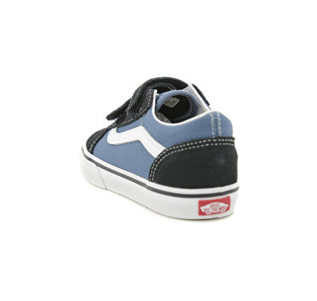 000D3YNVY1-R Vans Old Skool V Bebek Spor Ayakkabı Mavi