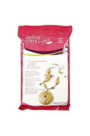 Ultra Light Ekstra Yumuşak Ve Hafif Fırınlanabilir Seramik Hamuru 292 Gr. Beyaz