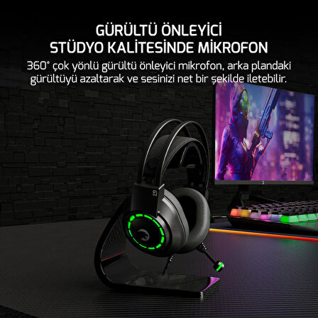 GamePower Voldon X Siyah Enc 3.5mm Jak Gaming Kulaklık