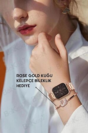 G9 Mini 3 Kordonlu Bileklik Hediyeli Akıllı Saat Arama Konuşma Siri Akıllı Saatler Watch 8 9