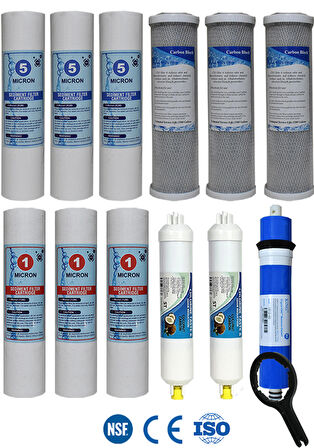Açık Kasa 10 İnc Su Arıtma Cihazı Filtresi Seti Avantaj Paket