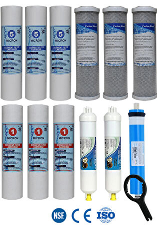 Açık Kasa Su Arıtma Cihazı Vontron Membranlı Filtre Seti 10 İnc Avantaj Paket