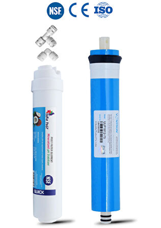 Su Arıtma Cihazı Filtresi Nsf Vontron Membran - Nsf Europost Tatlandırıcı 1840 Son Karbon
