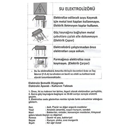 Su Arıtma Cihazı Elektroliz Su Test Cihazı Su Kalite Testi