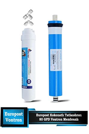Su Arıtma Cihazı Filtresi Nsf Vontron Membran - Nsf Europost Tatlandırıcı 1840 Son Karbon