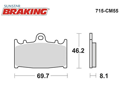 SİNTERLİ ÖN FREN BALATASI / SUZUKI / TL S / 1000cc / ÖN İKİ TAKIM KULLANIR / 1997-1998-1999-2000-2001