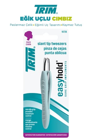 Easy Hold Slant Tip Tweezers - Eğik Uçlu Cımbız