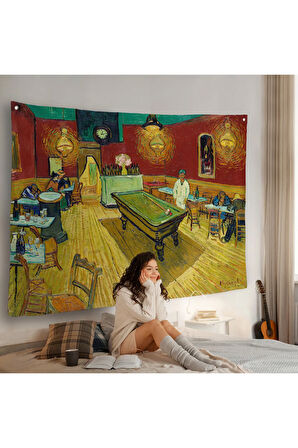 Vincent van Gogh - Gece Kahvesi Duvar Örtüsü - The Night Cafe-7161