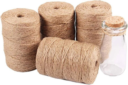 Jütburada Jüt Halat 3 mm 500 Gr Hasır Dekor Süsleme İp